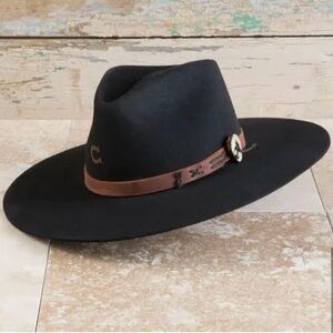 Charlie 1 Horse Black Teepee Cowgirl Hat